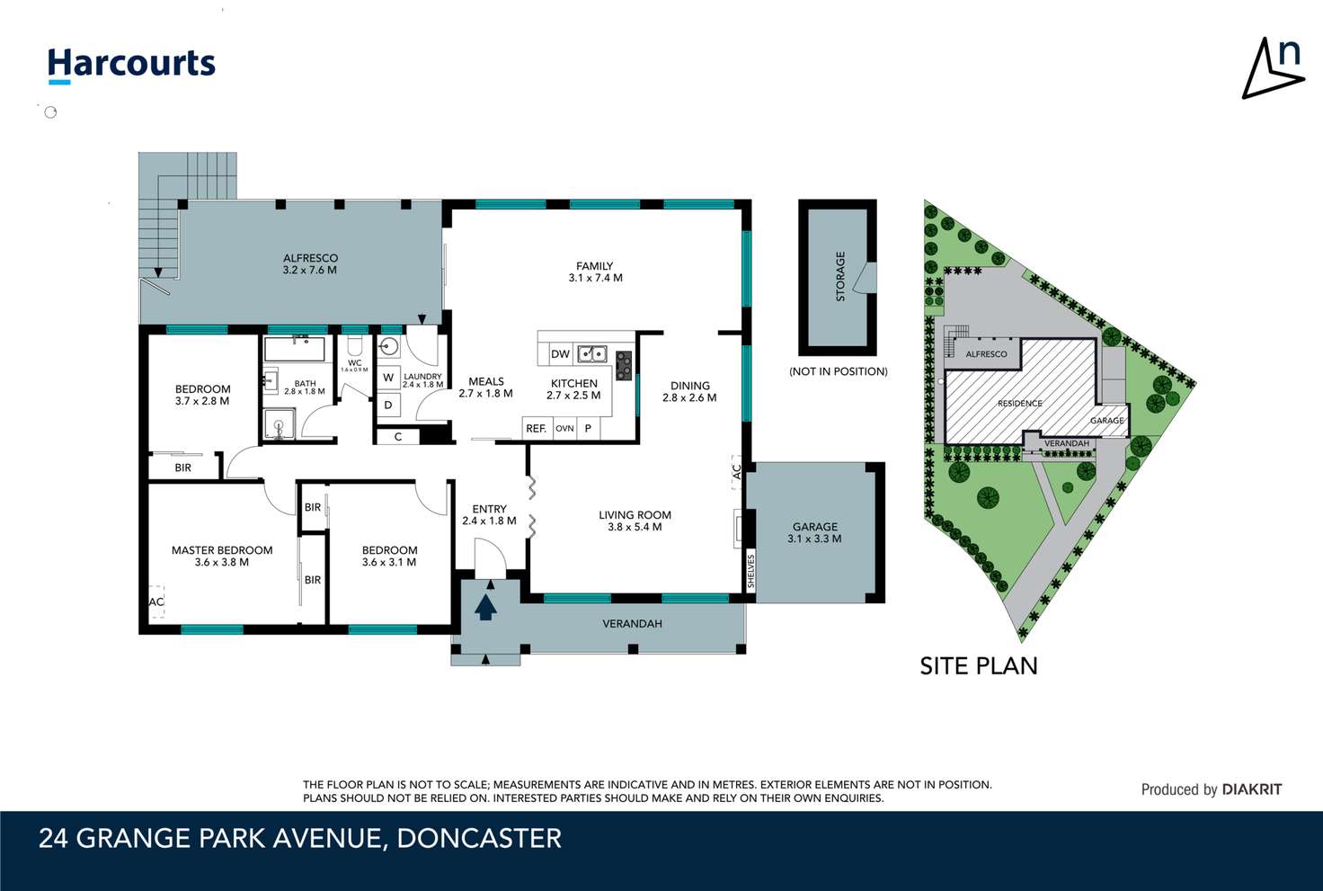 Floorplan of Homely house listing, 24 Grange Park Avenue, Doncaster VIC 3108
