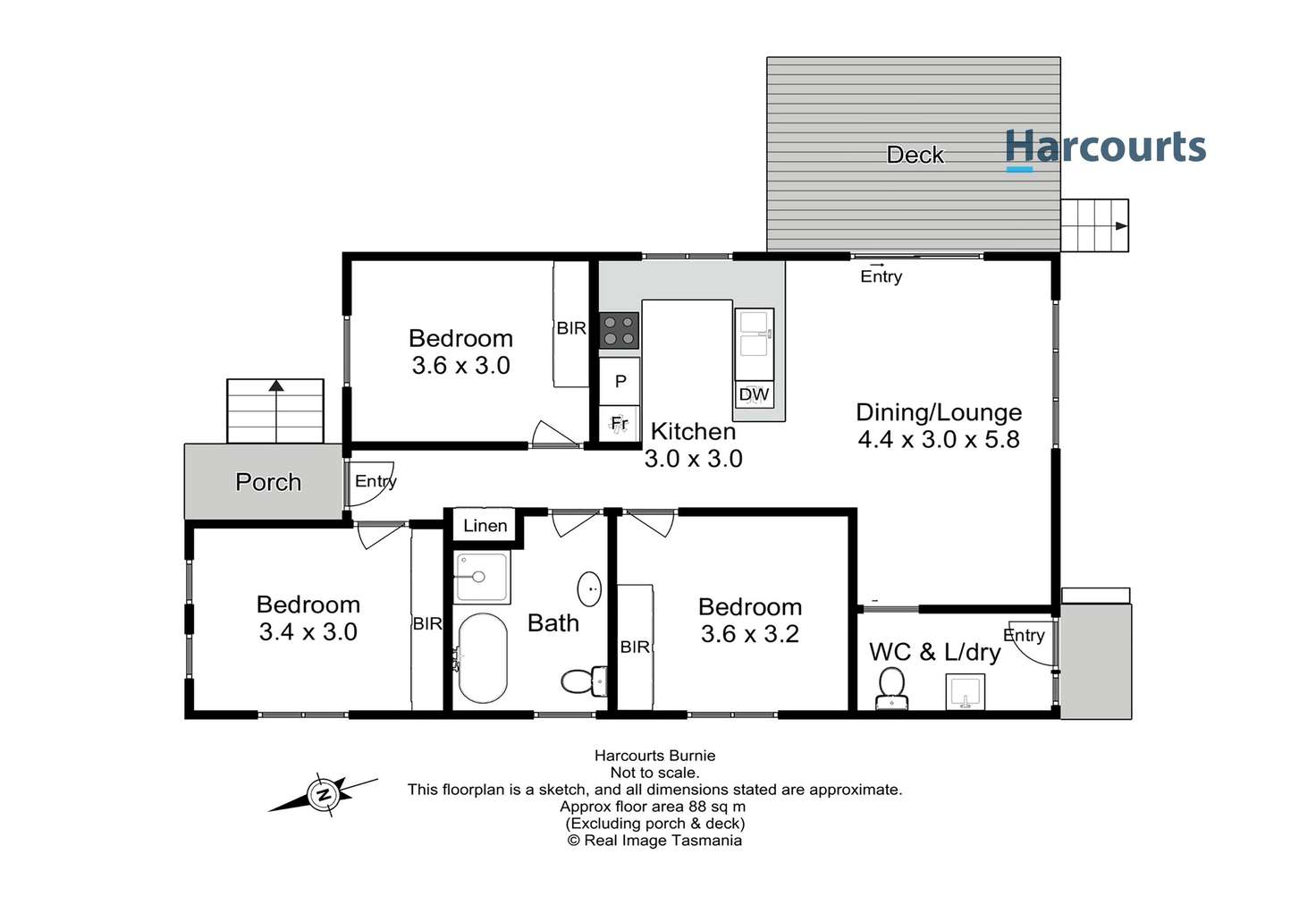 Floorplan of Homely house listing, 1/27 Three Mile Line Road, Mooreville TAS 7321
