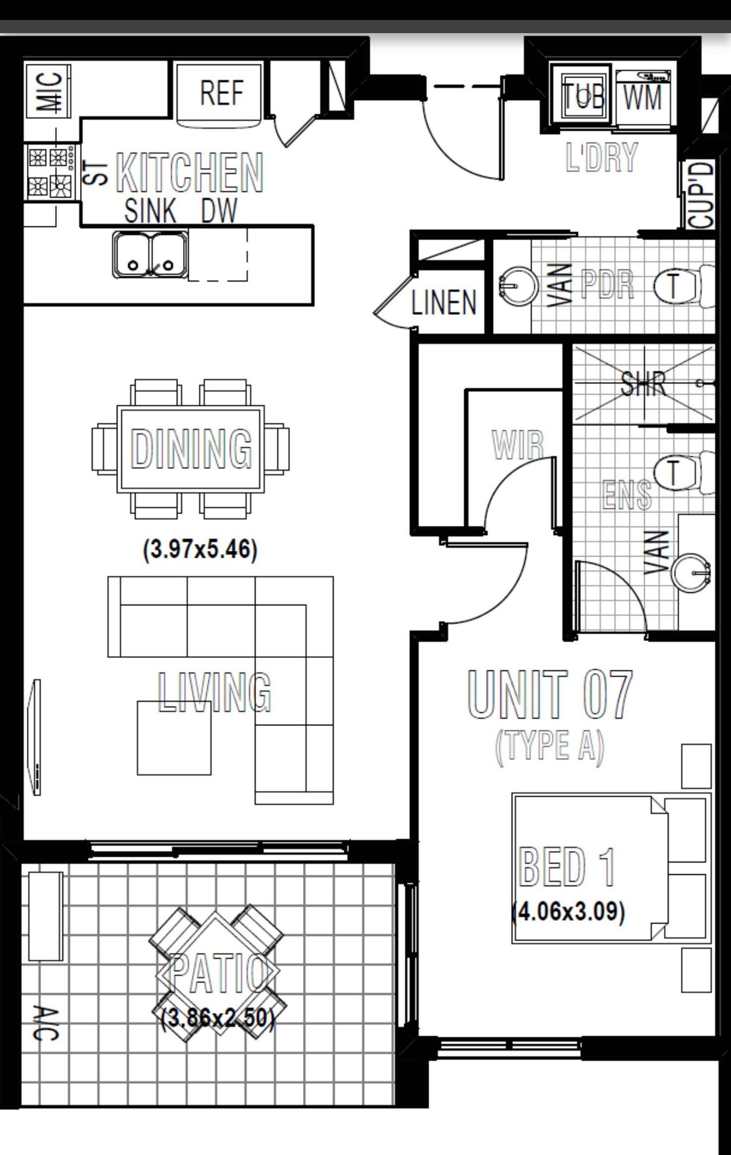 Floorplan of Homely unit listing, 7/30 Careel Close, Helensvale QLD 4212