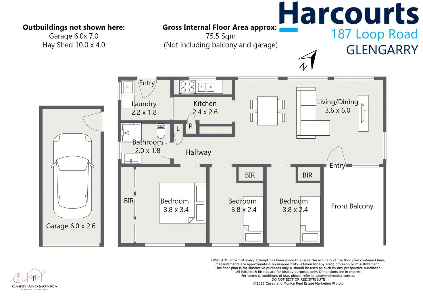 Floorplan of Homely house listing, 187 Loop Road, Glengarry TAS 7275