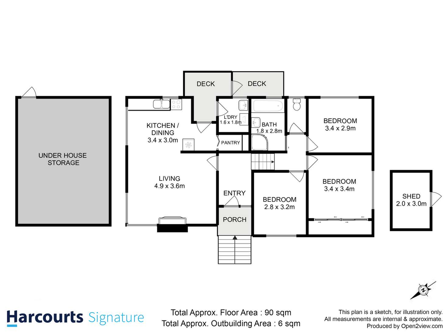 Floorplan of Homely house listing, 11 Bilinga Street, Mornington TAS 7018