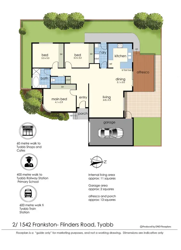 Floorplan of Homely house listing, 2/1542 Frankston-Flinders Road, Tyabb VIC 3913