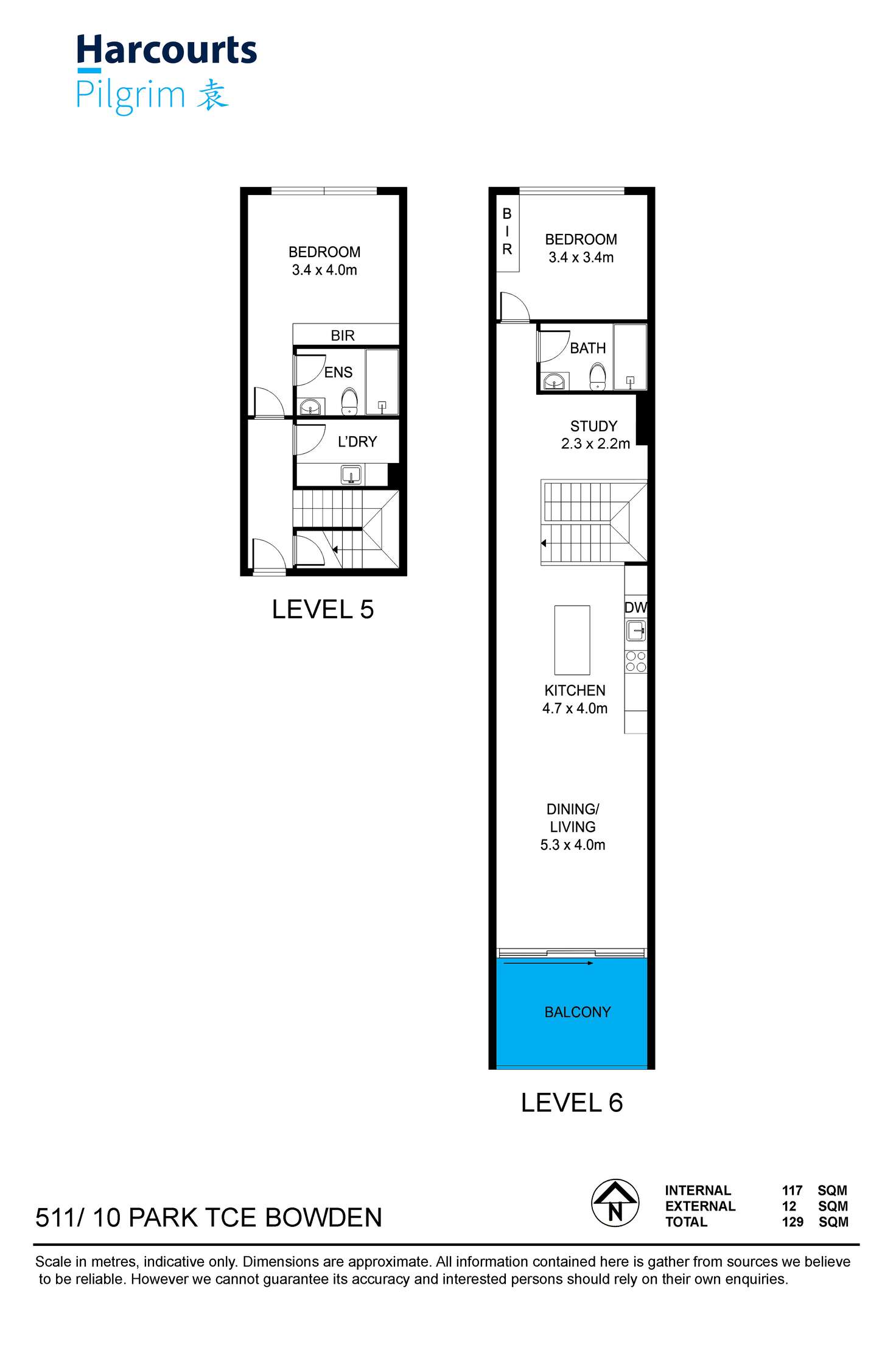 Floorplan of Homely house listing, 511/10 Park Terrace, Bowden SA 5007