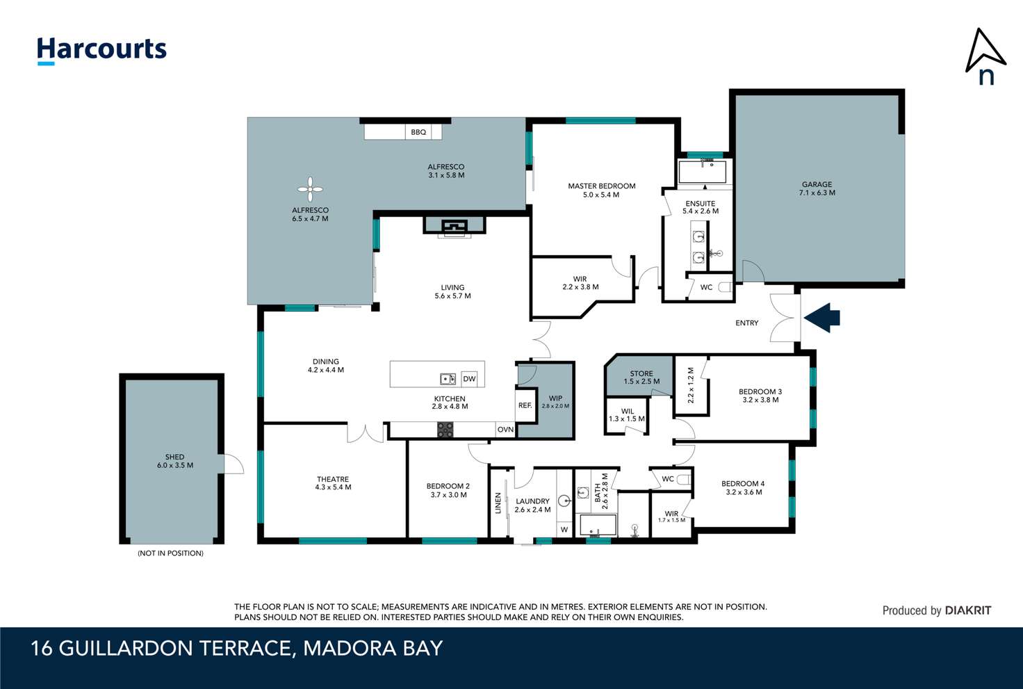 Floorplan of Homely house listing, 16 Guillardon Terrace, Madora Bay WA 6210