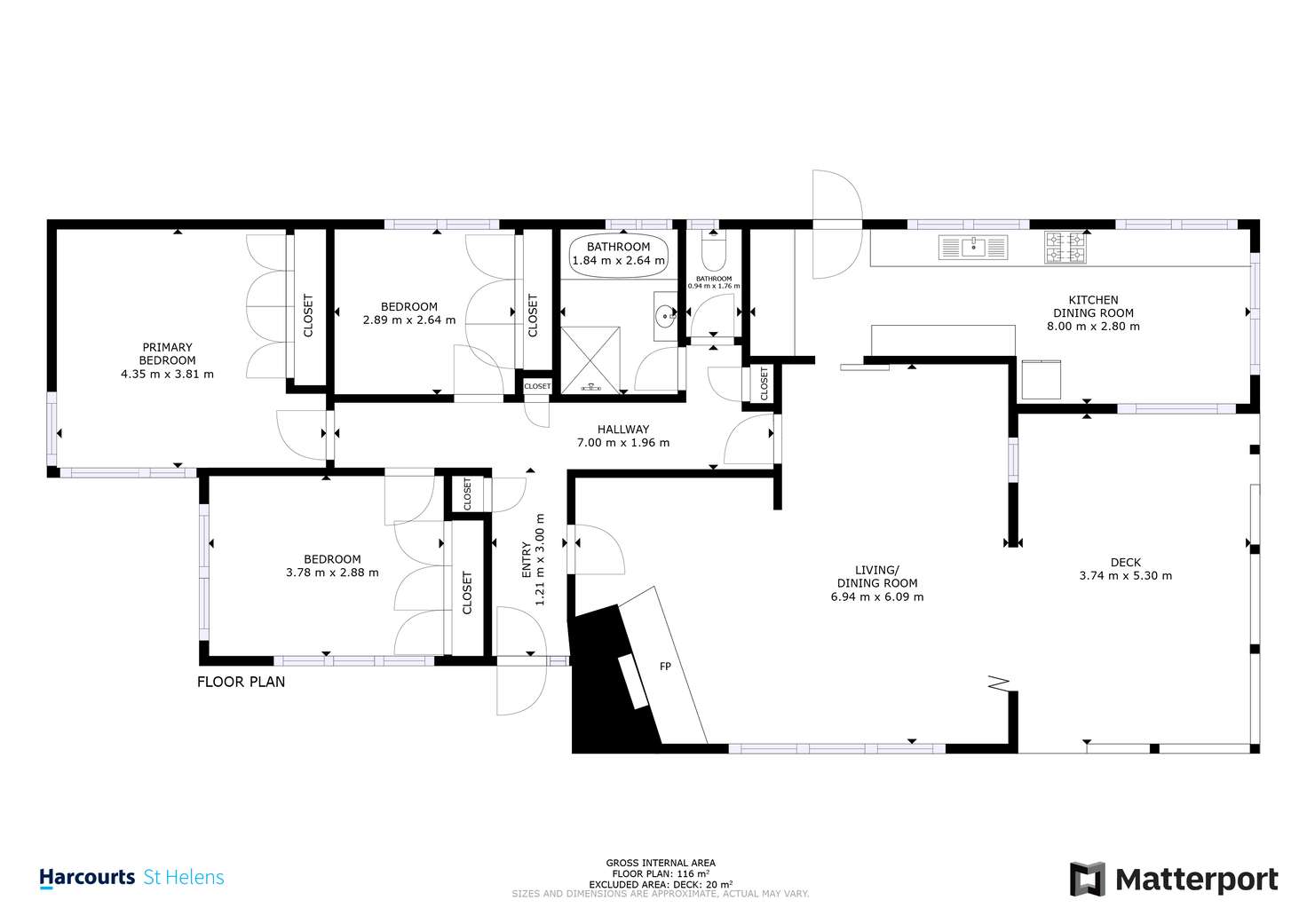 Floorplan of Homely house listing, 1-15 Poseidon Street, St Helens TAS 7216