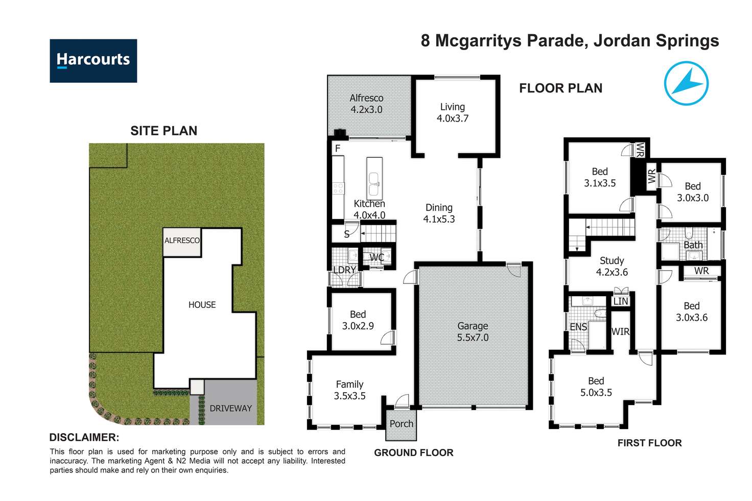 Floorplan of Homely house listing, 8 Mcgarritys Parade, Jordan Springs NSW 2747
