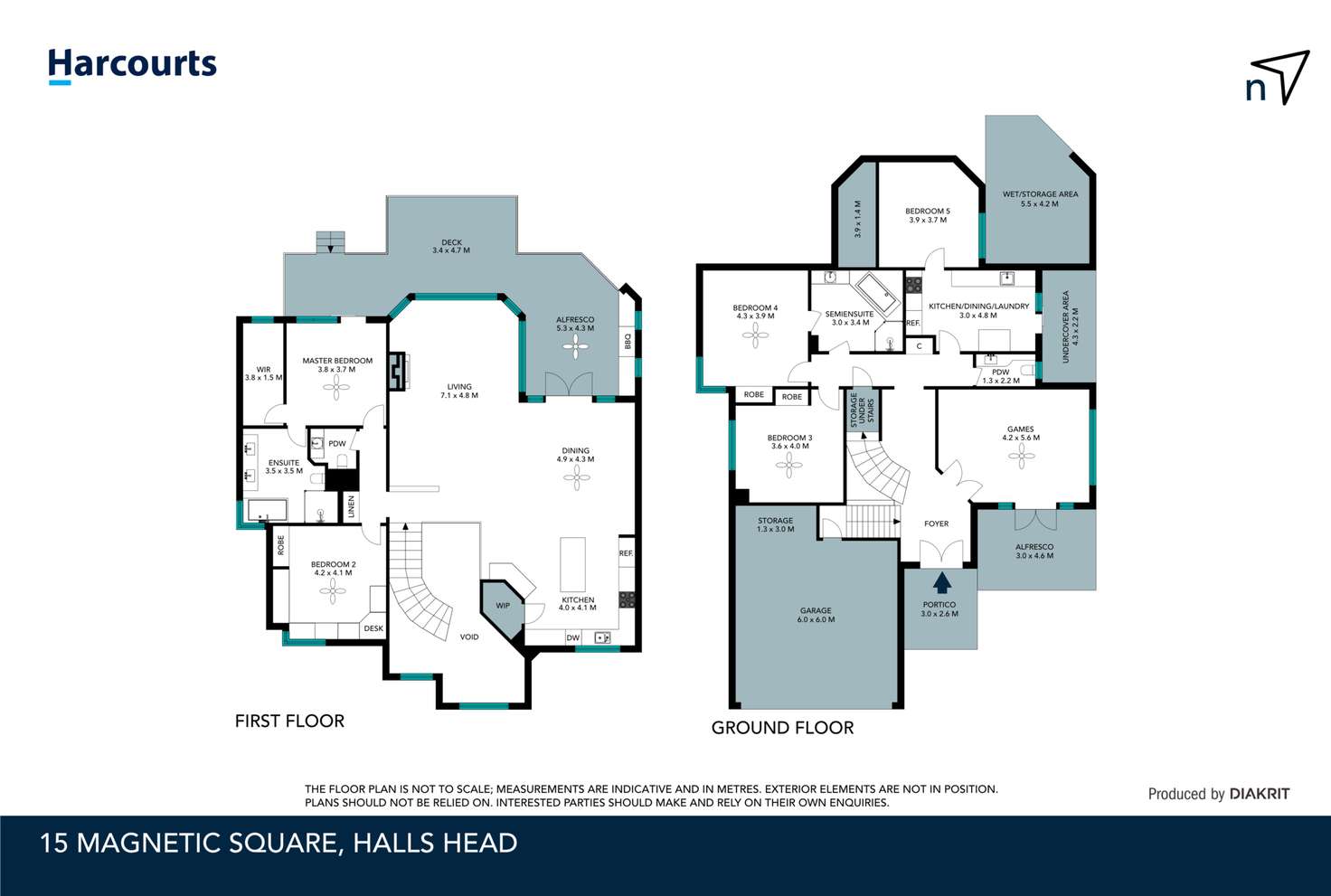 Floorplan of Homely house listing, 15 Magnetic Square, Halls Head WA 6210
