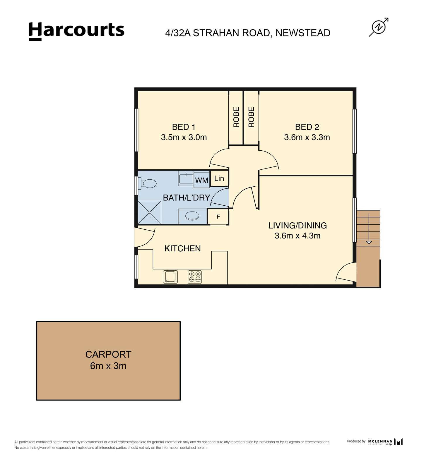 Floorplan of Homely unit listing, 4/32A Strahan Road, Newstead TAS 7250
