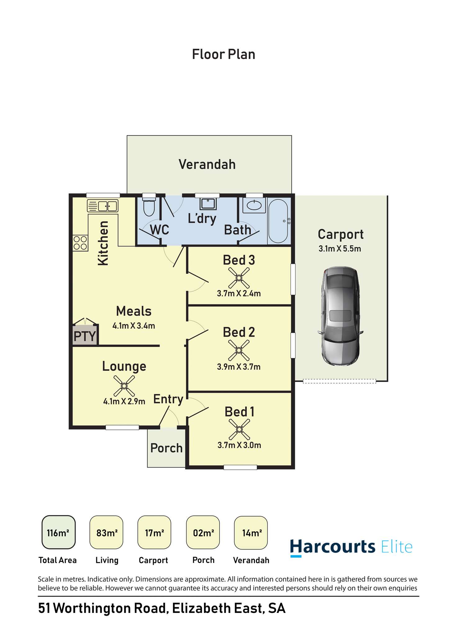 Floorplan of Homely house listing, 49-51 Worthington Road, Elizabeth East SA 5112
