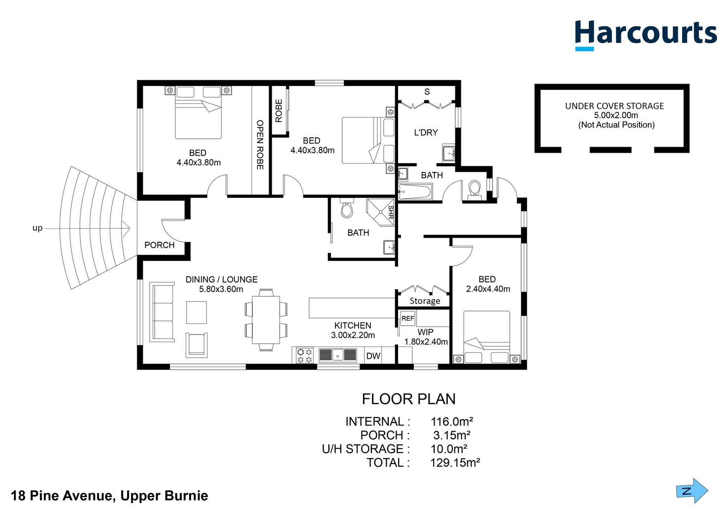 Floorplan of Homely house listing, 18 Pine Avenue, Upper Burnie TAS 7320