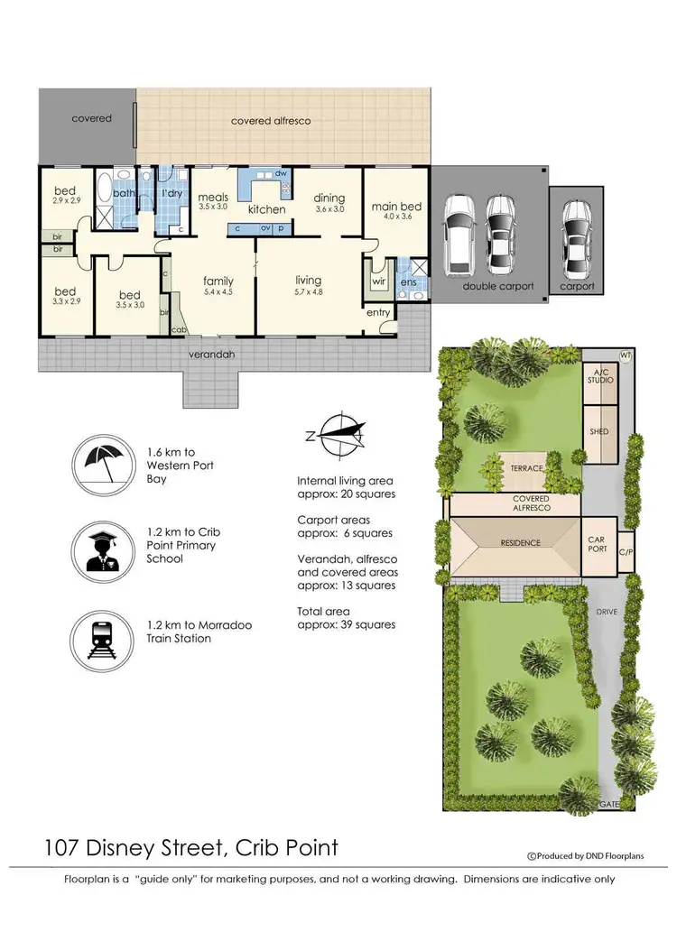 Floorplan of Homely house listing, 107 Disney Street, Crib Point VIC 3919