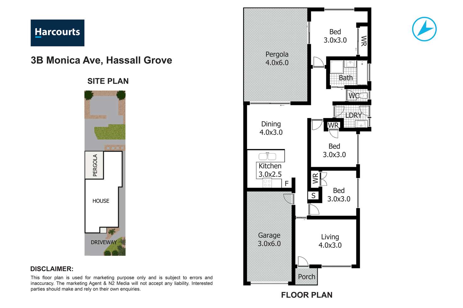 Floorplan of Homely house listing, 3B Monica Avenue, Hassall Grove NSW 2761