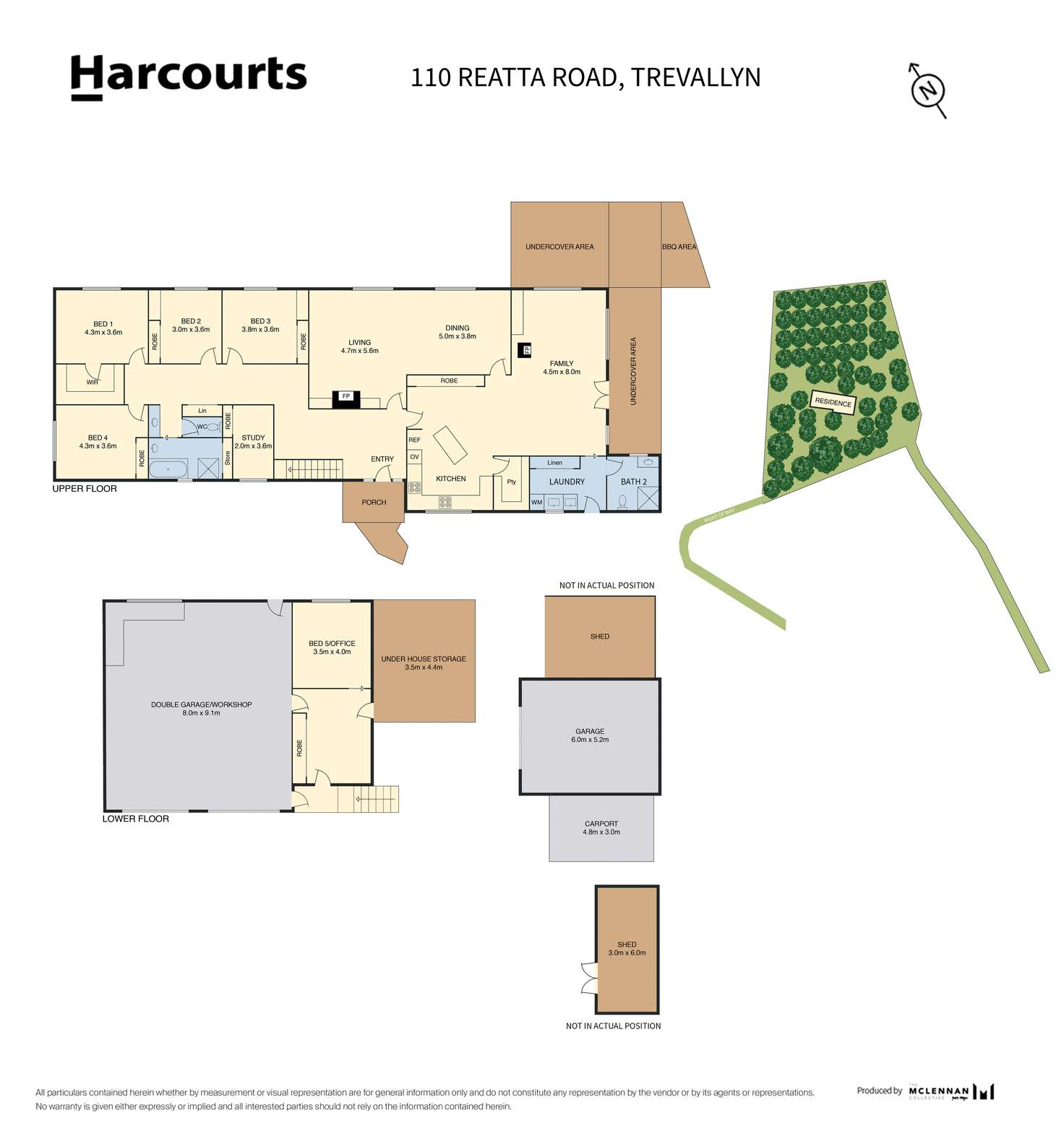 Floorplan of Homely house listing, 110 Reatta Road, Trevallyn TAS 7250
