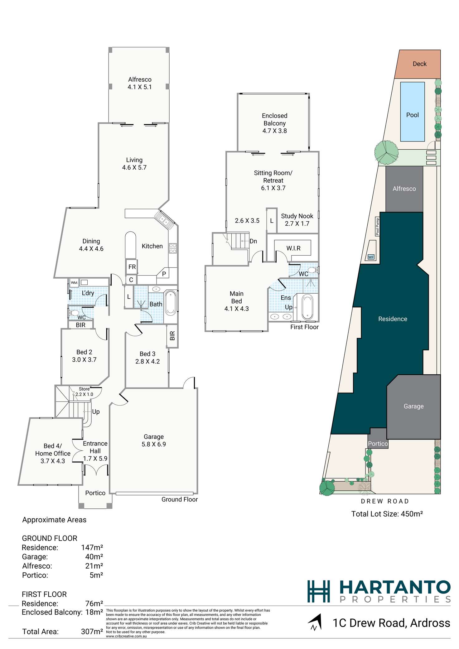 Floorplan of Homely house listing, 1C Drew Road, Ardross WA 6153