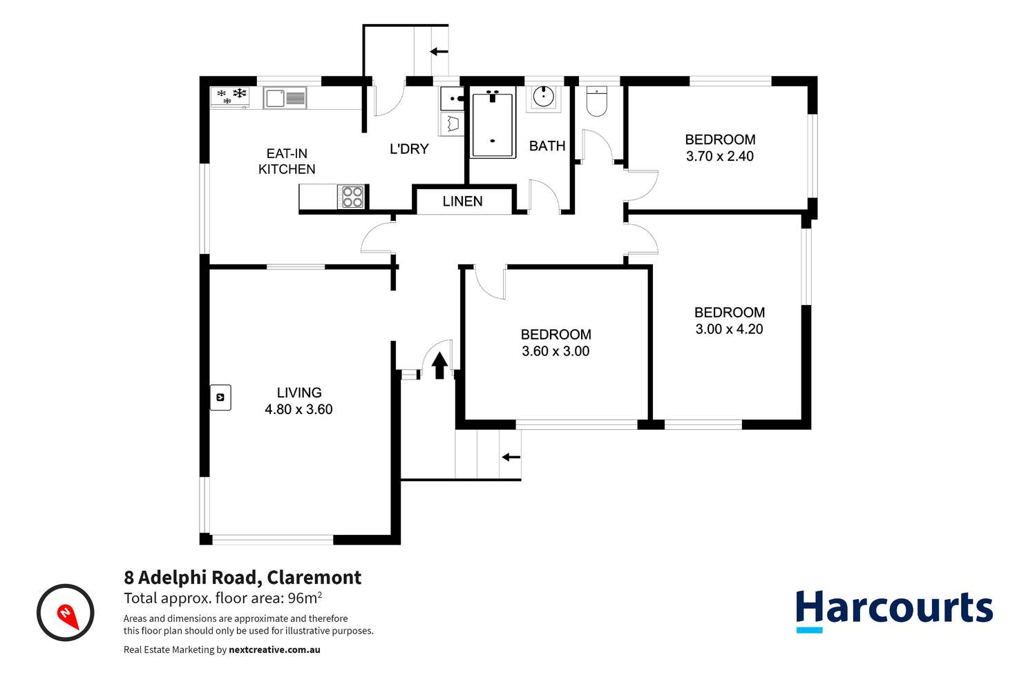 Floorplan of Homely house listing, 8 Adelphi Road, Claremont TAS 7011