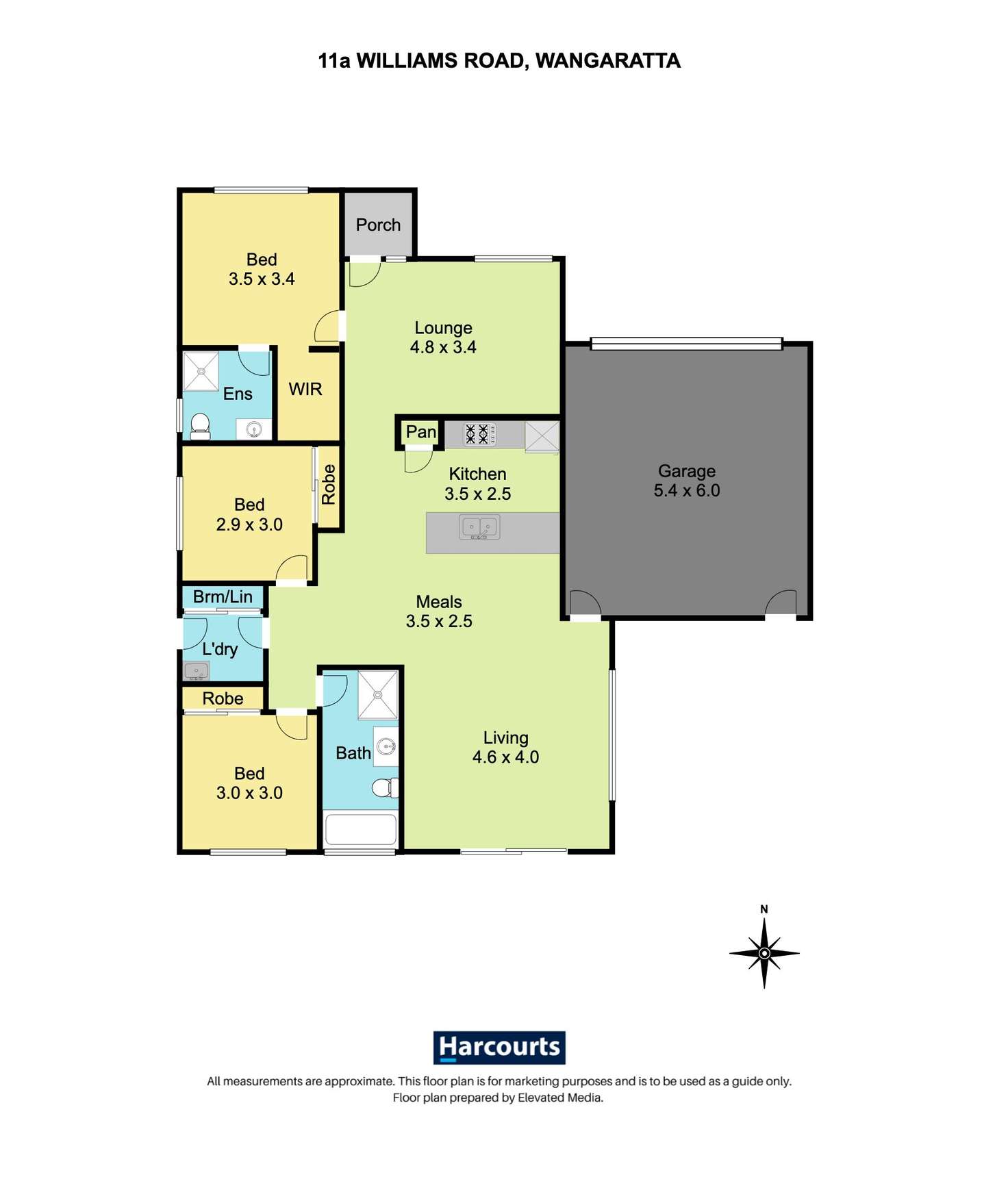 Floorplan of Homely townhouse listing, 11A Williams Road, Wangaratta VIC 3677