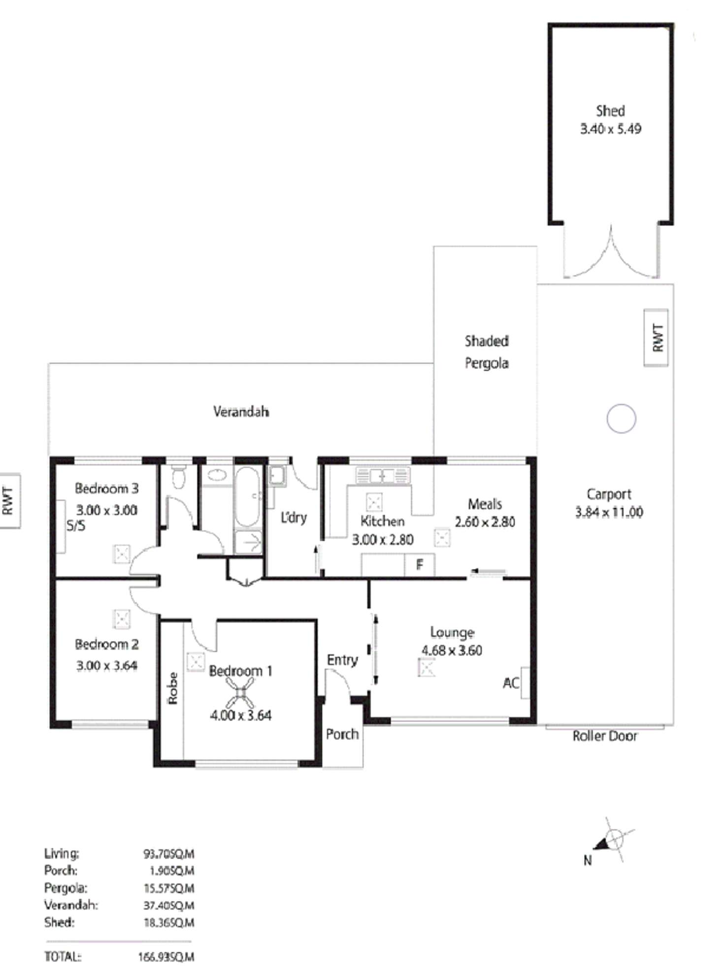 Floorplan of Homely house listing, 22 Myall Boulevard, Salisbury SA 5108