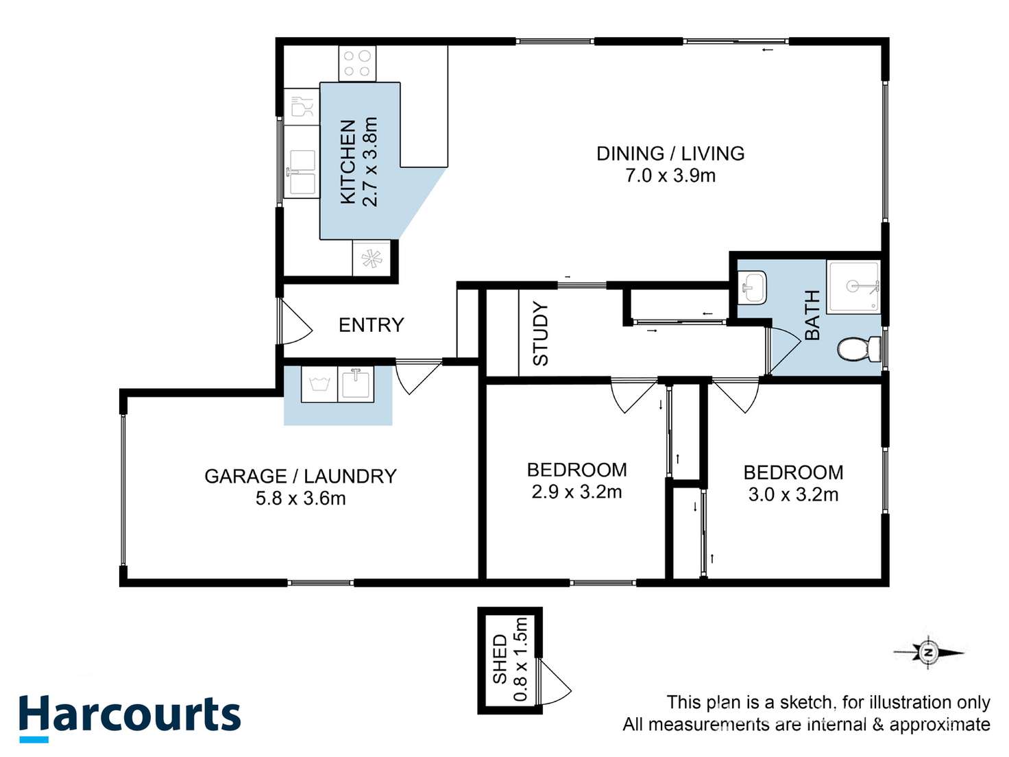 Floorplan of Homely unit listing, 24/134 Burwood Drive, Blackmans Bay TAS 7052
