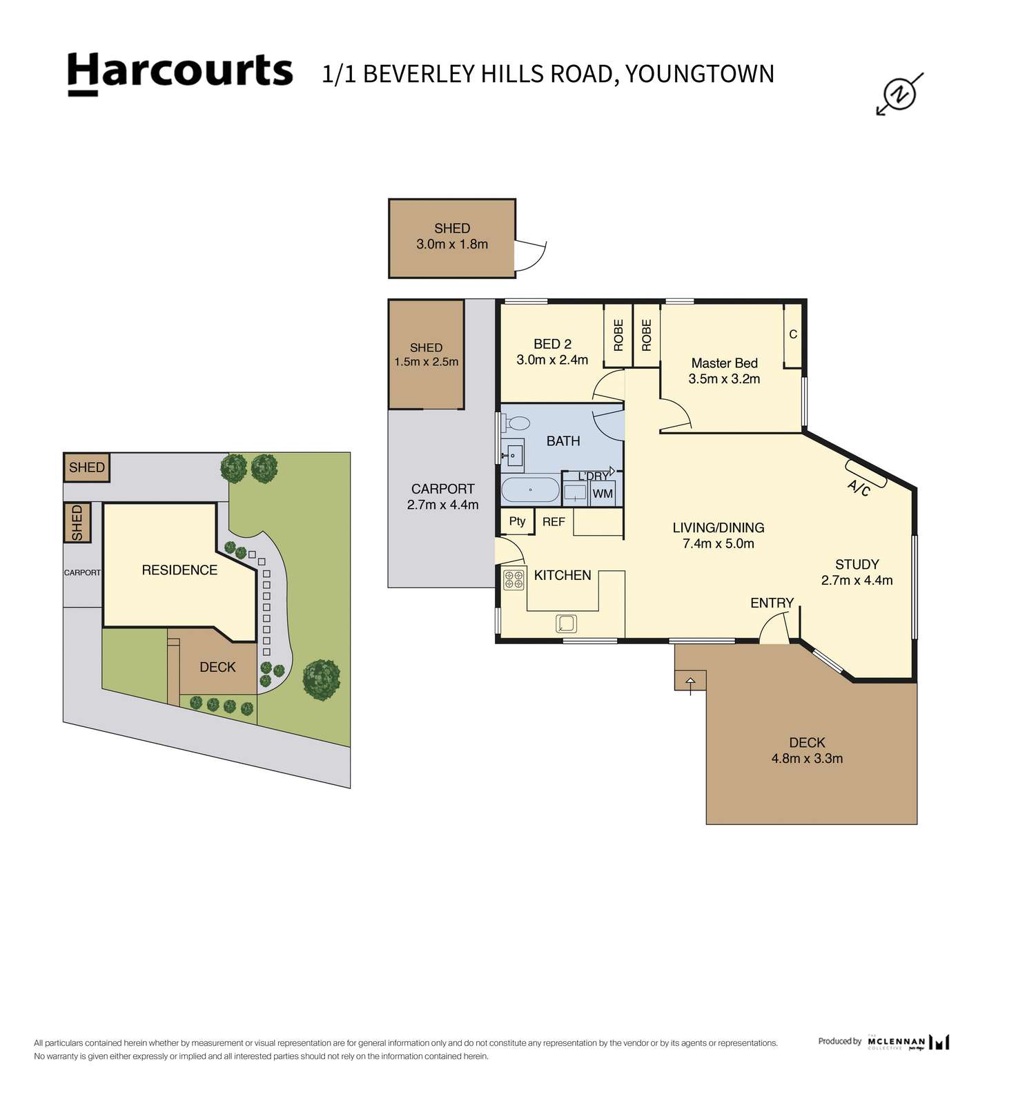 Floorplan of Homely unit listing, 1/1 Beverley Hills Road, Newstead TAS 7250