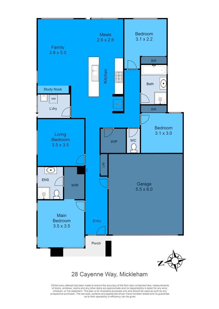 Floorplan of Homely house listing, 28 Cayenne Way, Mickleham VIC 3064