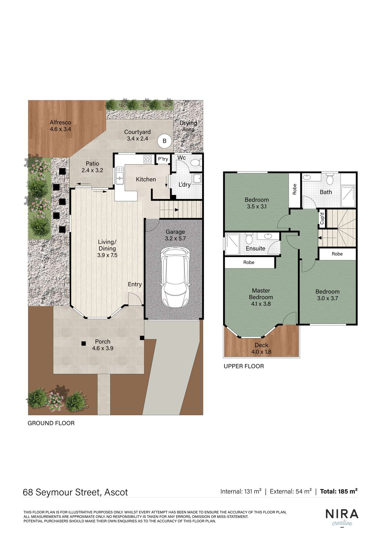 Floorplan of Homely townhouse listing, 68 Seymour Road, Ascot QLD 4007