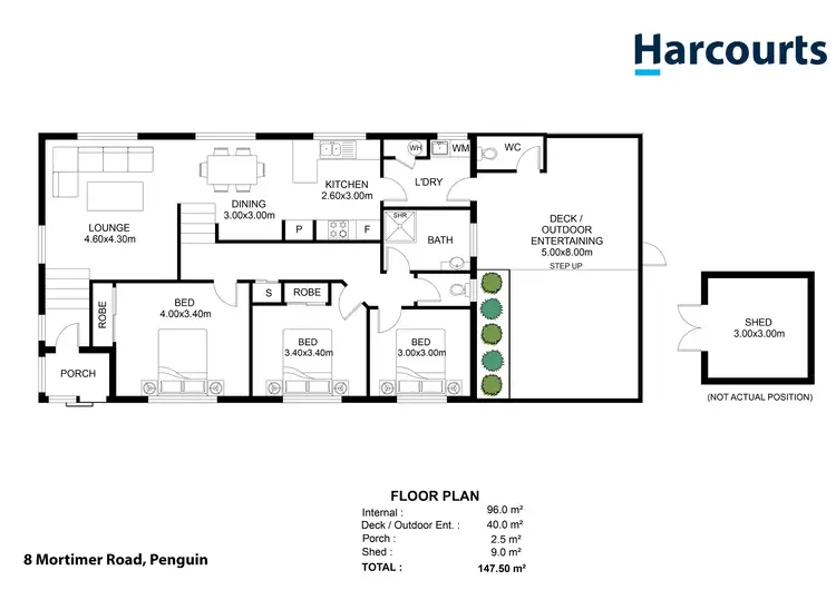 Floorplan of Homely house listing, 8 Mortimer Road, Penguin TAS 7316