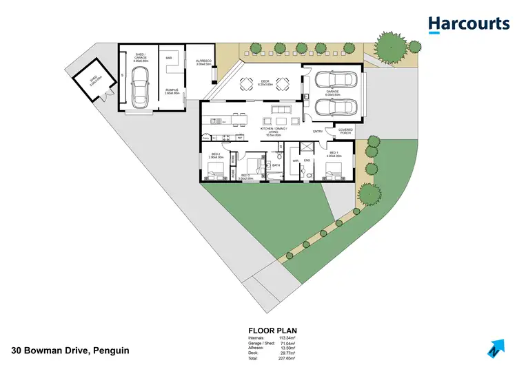 Floorplan of Homely house listing, 30 Bowman Drive, Penguin TAS 7316