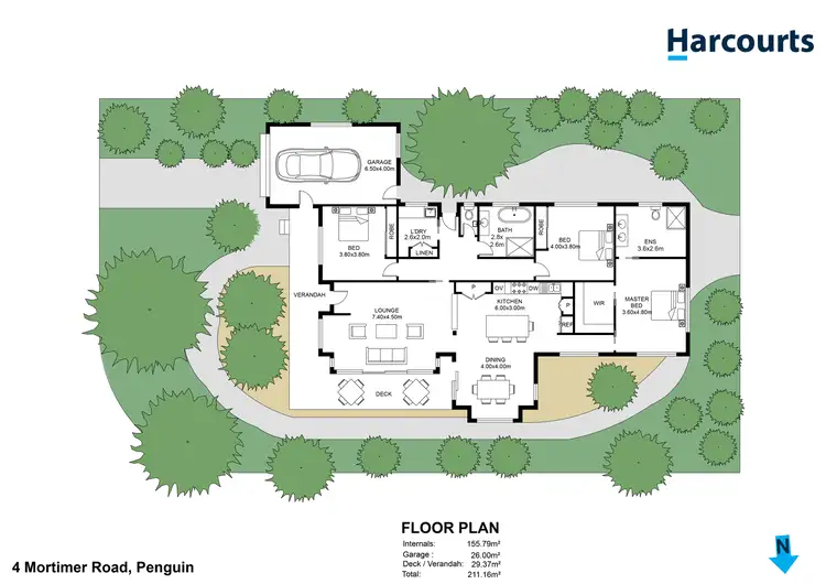 Floorplan of Homely house listing, 4 Mortimer Road, Penguin TAS 7316