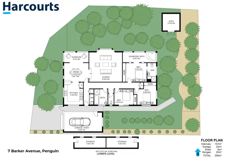 Floorplan of Homely house listing, 7 Barker Avenue, Penguin TAS 7316