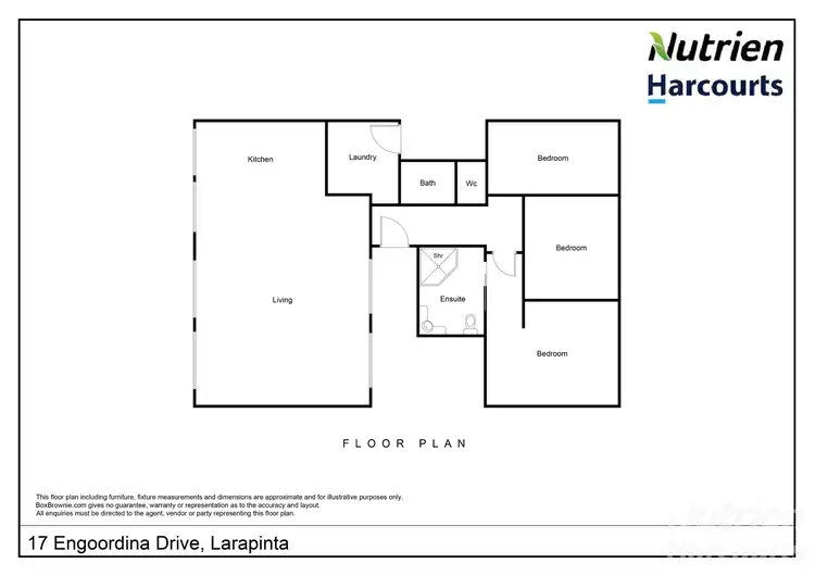 Floorplan of Homely house listing, 17 Engoordina Drive, Larapinta NT 875