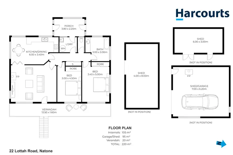 Floorplan of Homely house listing, 22 Lottah Road, Natone TAS 7321