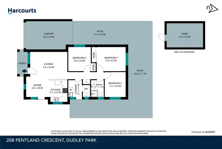 Floorplan of Homely house listing, 20B Pentland Crescent, Dudley Park WA 6210
