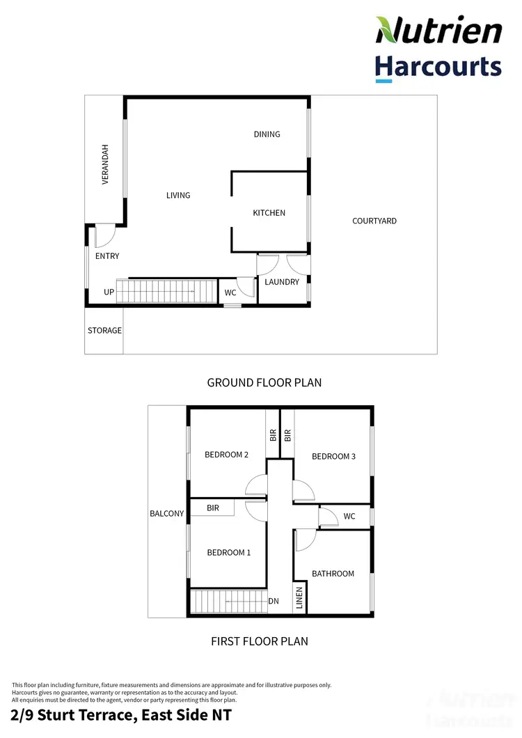 Floorplan of Homely townhouse listing, 2/9 Sturt Terrace, East Side NT 870