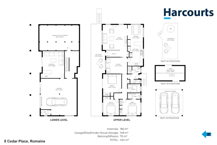 Floorplan of Homely house listing, 8 Cedar Place, Romaine TAS 7320