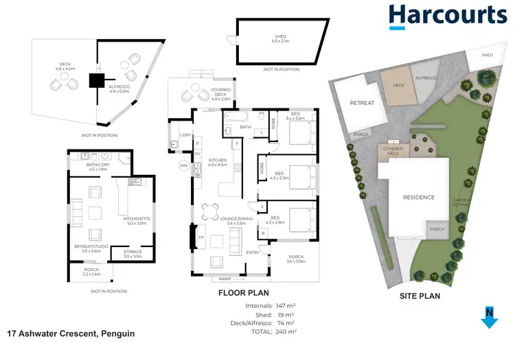 Floorplan of Homely house listing, 17 Ashwater Crescent, Penguin TAS 7316