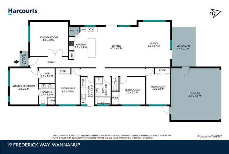 Floorplan of Homely house listing, 19 Frederick Way, Wannanup WA 6210