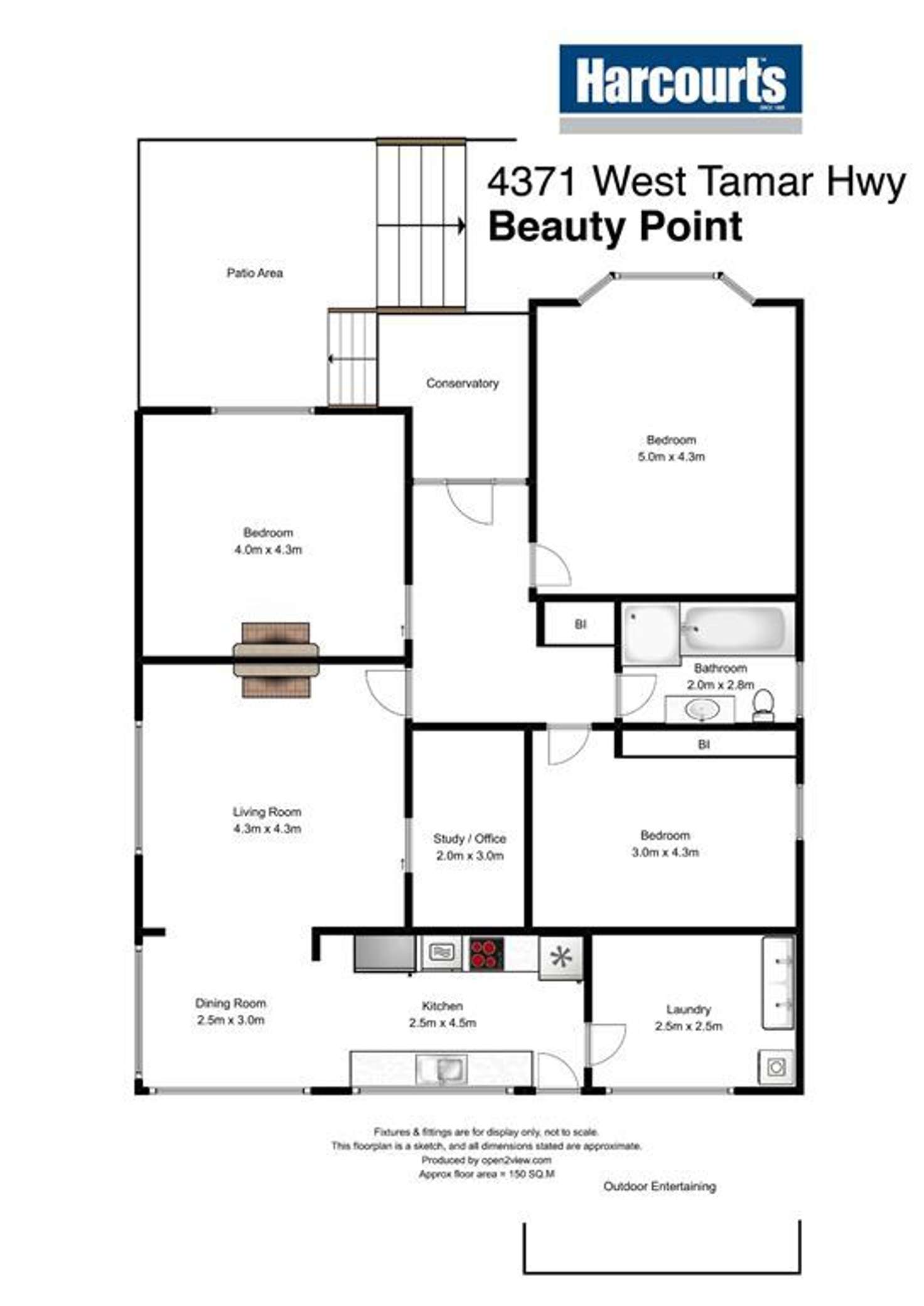 Floorplan of Homely house listing, 4371 West Tamar Hwy, Beauty Point TAS 7270