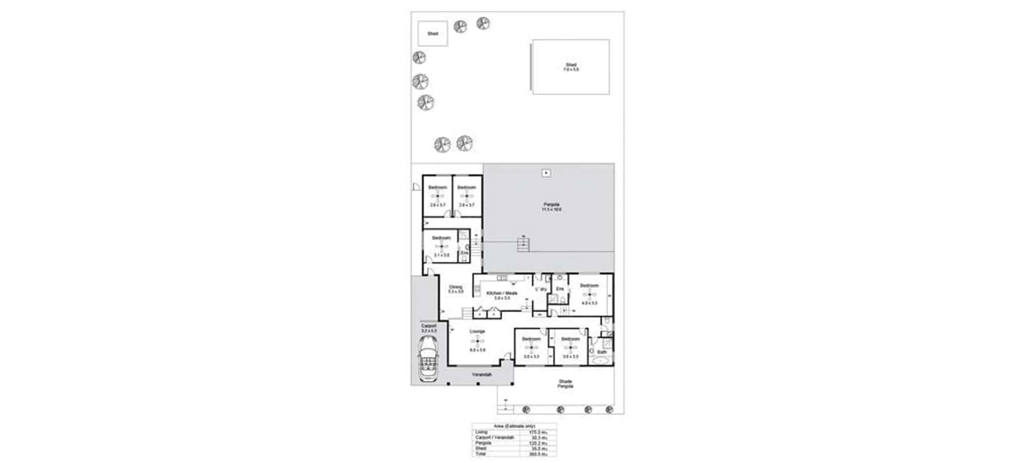 Floorplan of Homely house listing, 4 The pines close, Happy Valley SA 5159