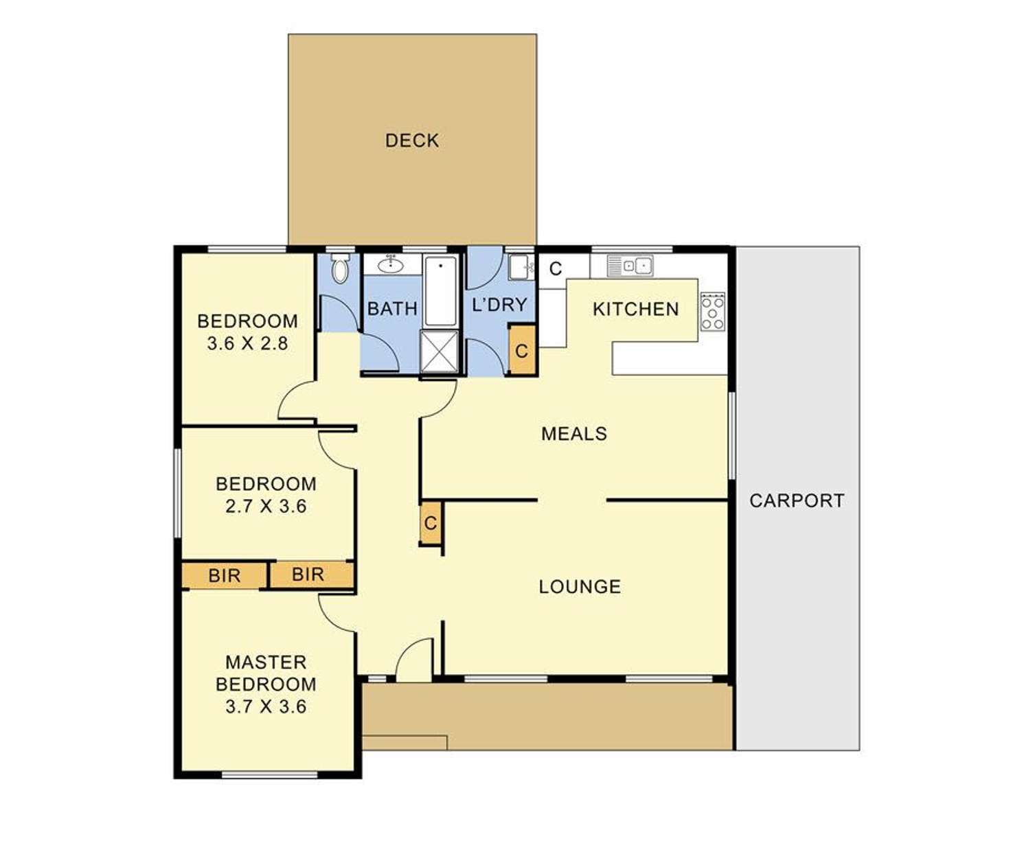 Floorplan of Homely house listing, 20 Garden Avenue, Boronia VIC 3155