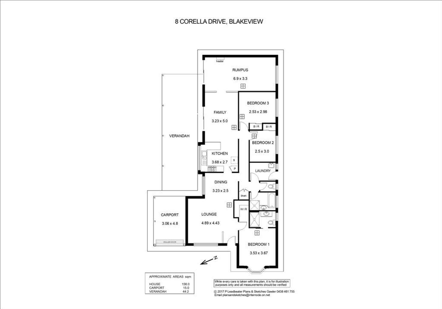 Floorplan of Homely house listing, 8 Corella Drive, Blakeview SA 5114