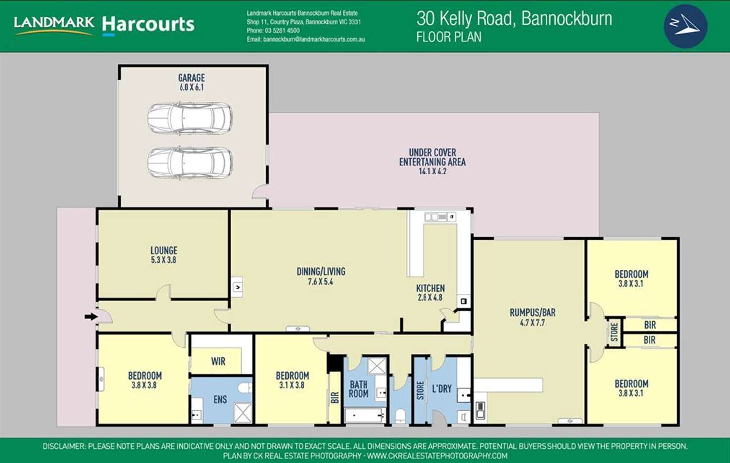Floorplan of Homely house listing, 30 Kelly Road, Bannockburn VIC 3331