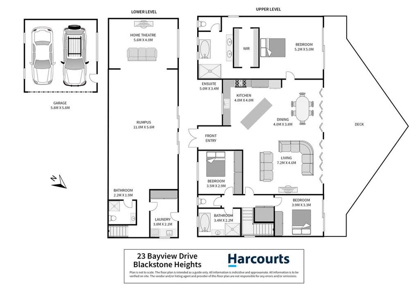 Floorplan of Homely house listing, 23 Bayview Drive, Blackstone Heights TAS 7250