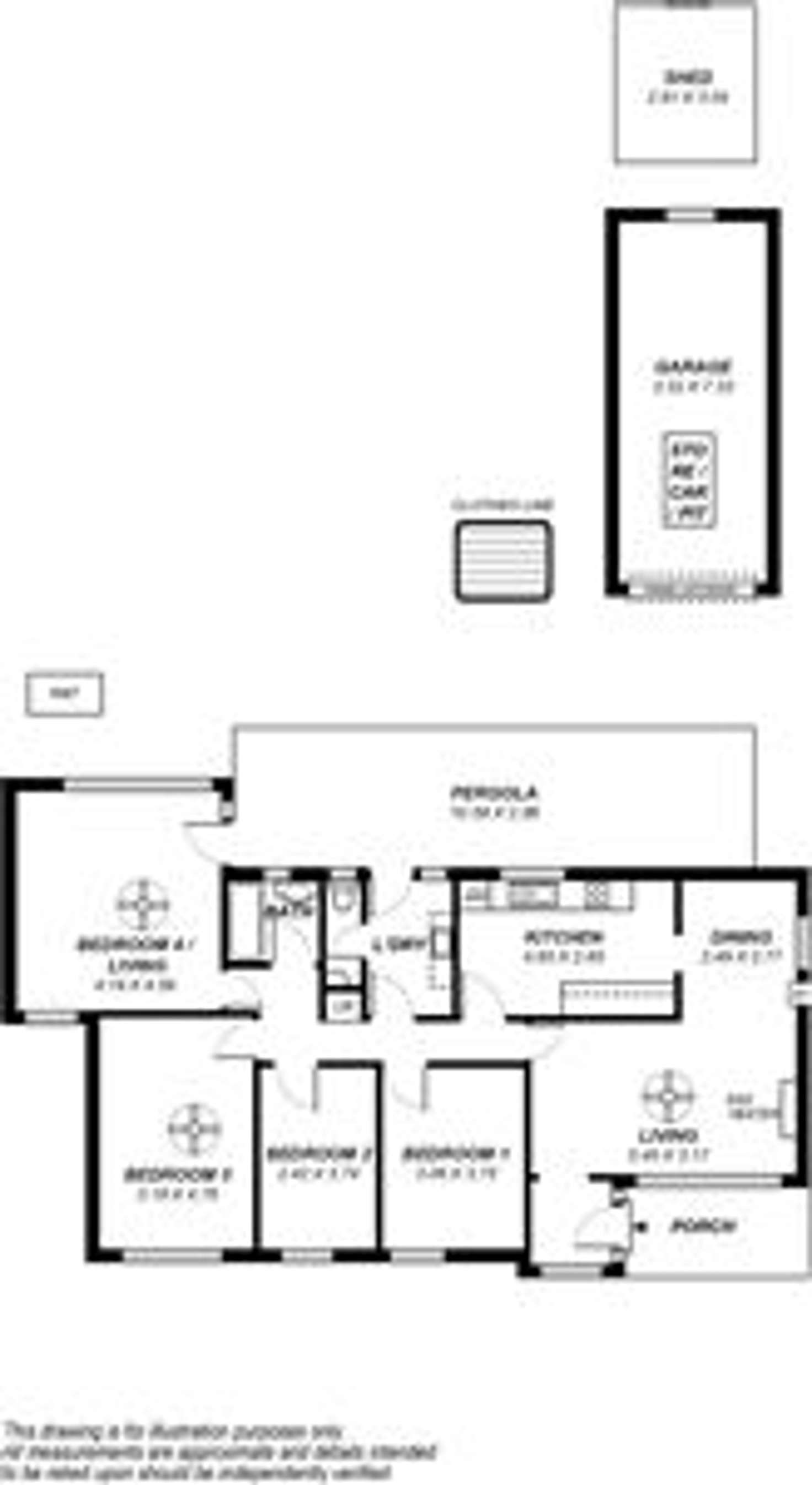 Floorplan of Homely house listing, 33 Cadell Street, Seaview Downs SA