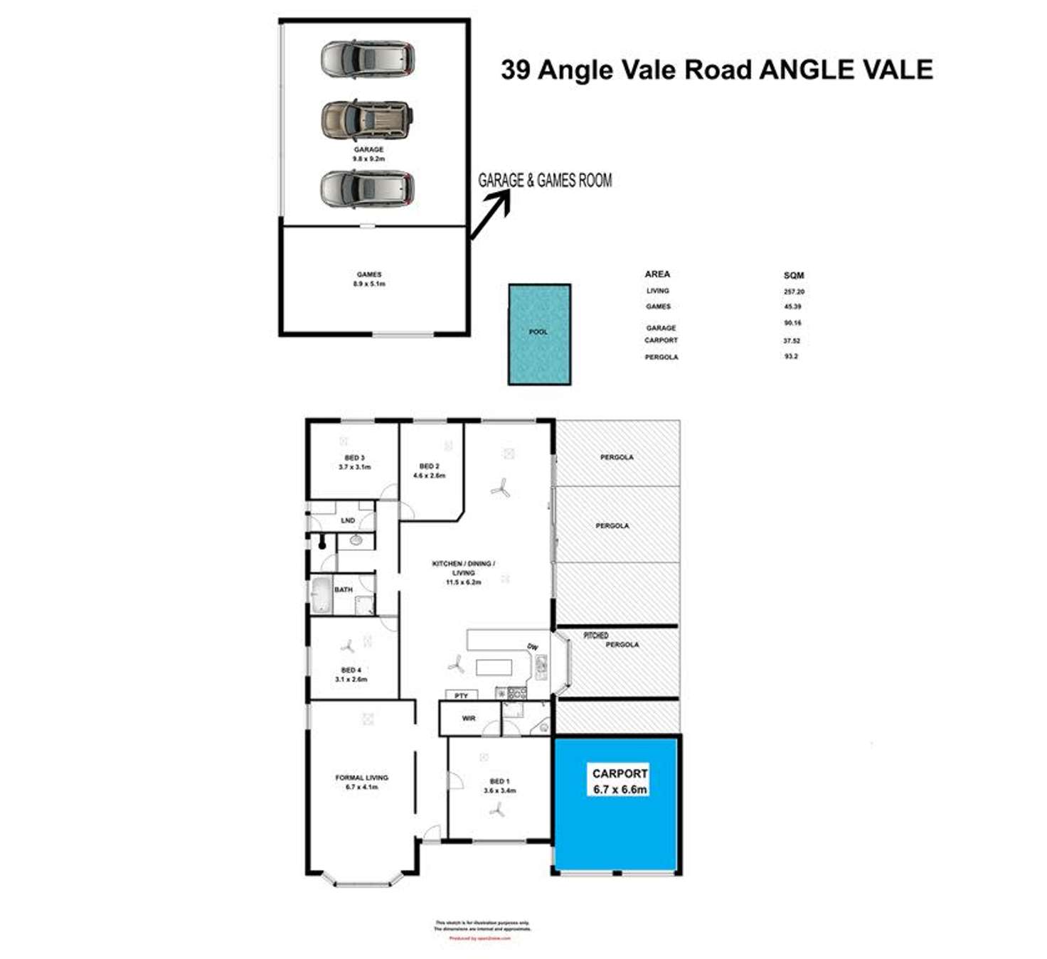 Floorplan of Homely house listing, 39 Angle Vale Road, Angle Vale SA 5117