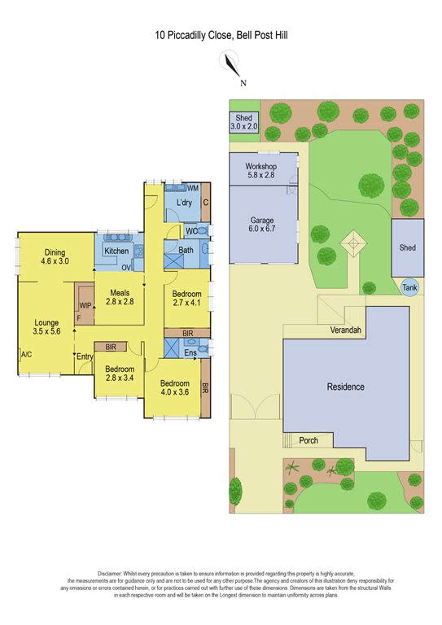 Floorplan of Homely house listing, 10 Piccadilly Close, Bell Post Hill VIC 3215