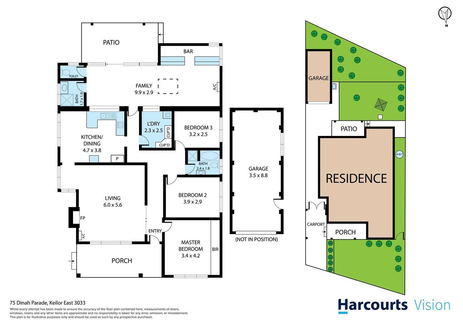 Floorplan of Homely house listing, 75 Dinah Parade, Keilor East VIC 3033