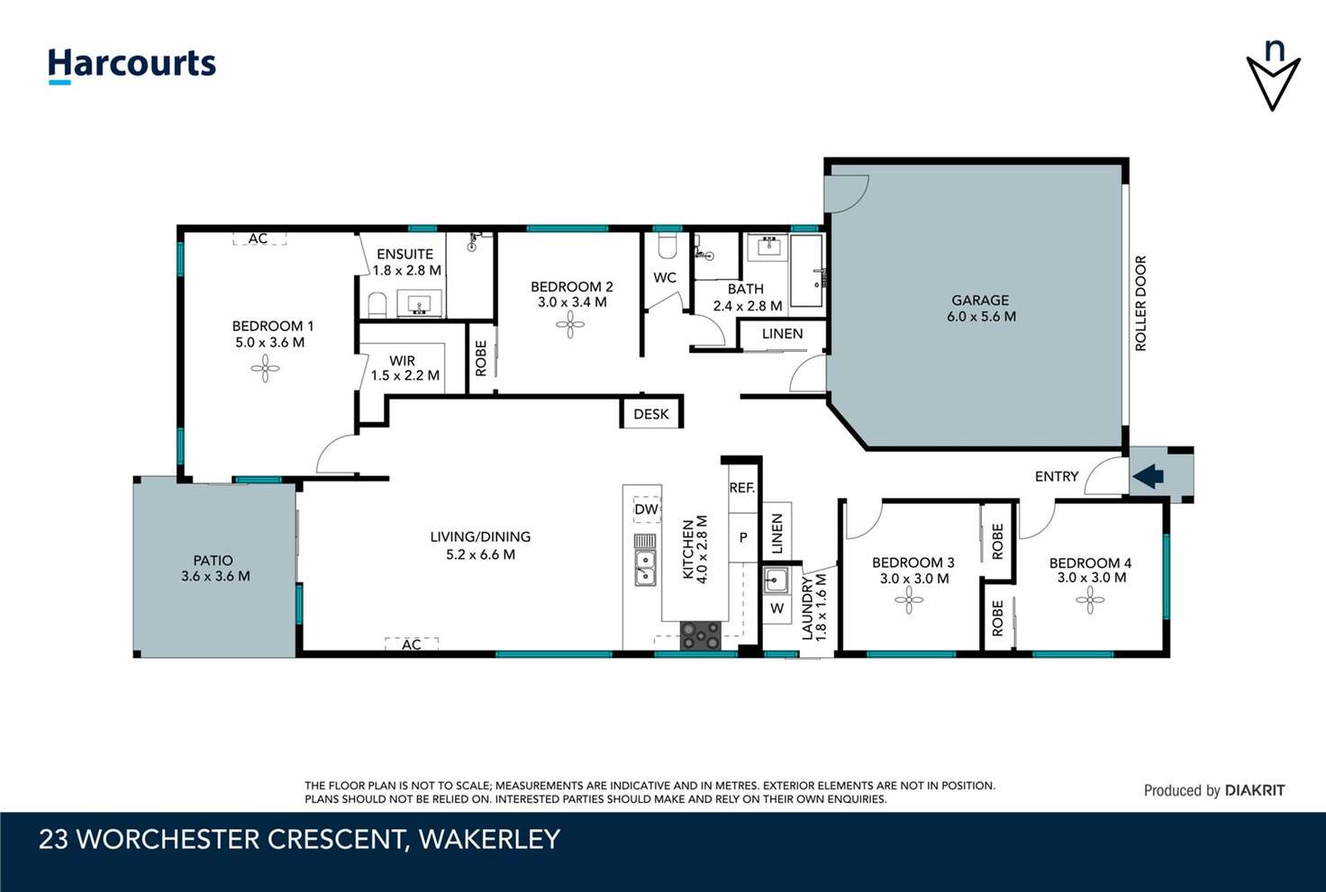 Floorplan of Homely house listing, 23 Worchester Crescent, Wakerley QLD 4154