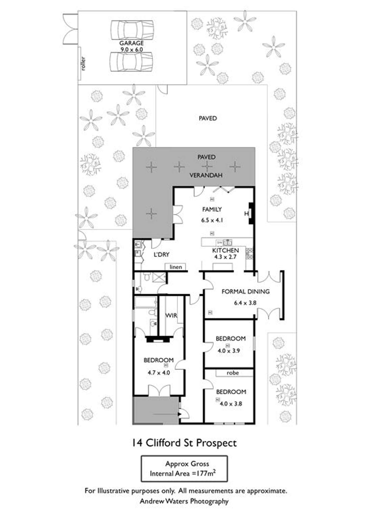 Floorplan of Homely house listing, 14 Clifford Street, Prospect SA 5082