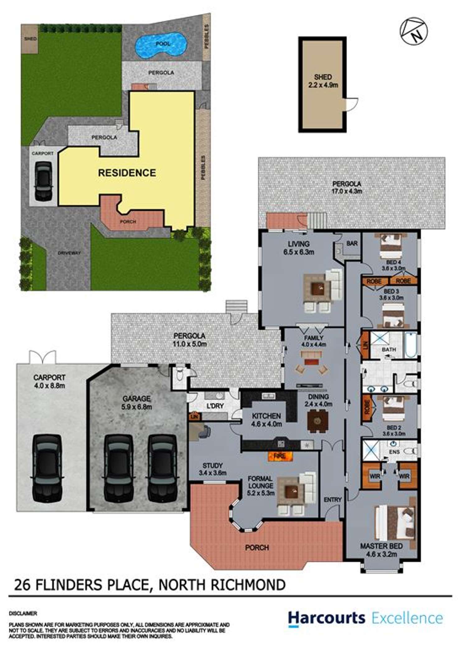 Floorplan of Homely house listing, 26 Flinders Place, North Richmond NSW 2754