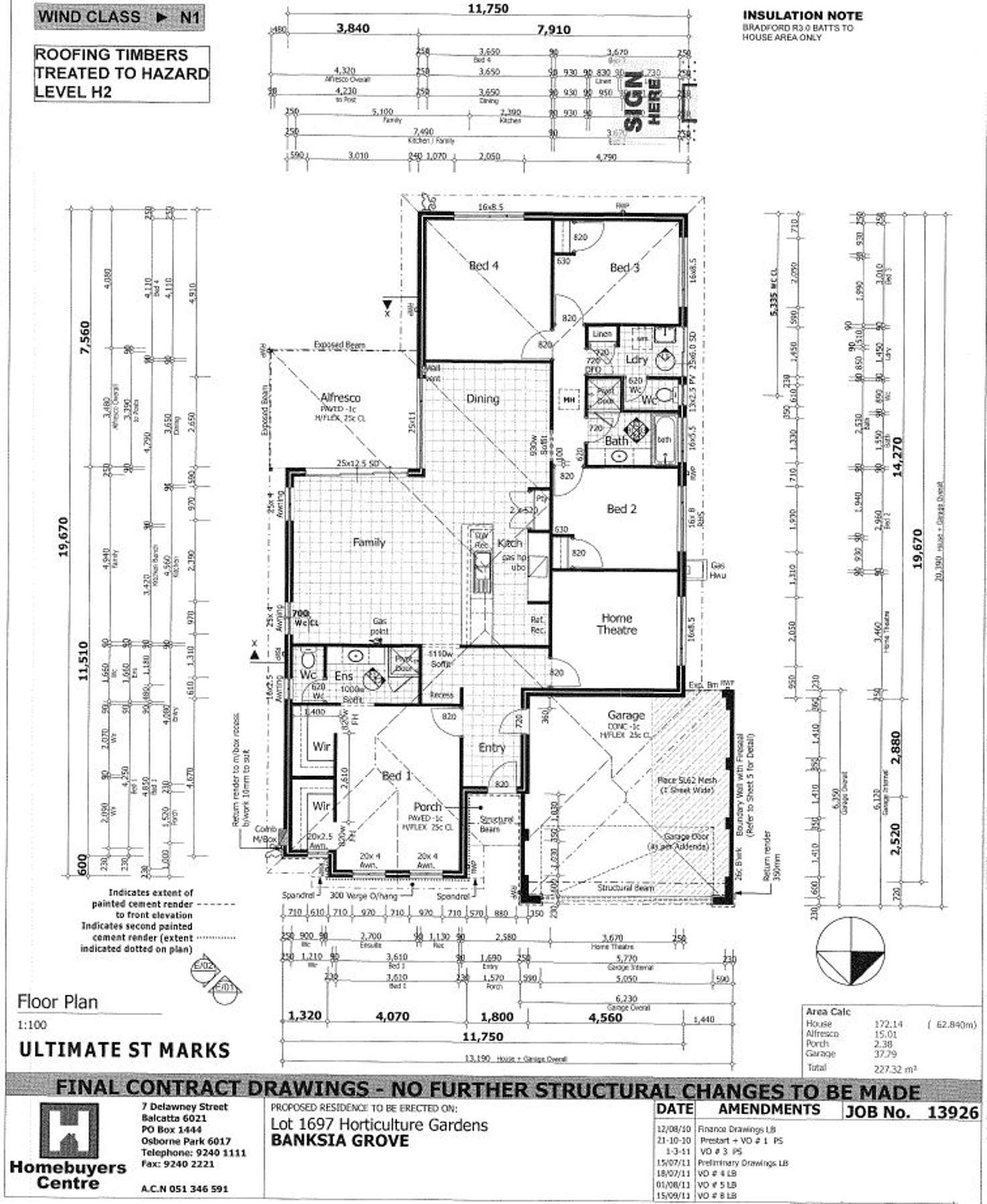 Floorplan of Homely house listing, 52 Horticulture Gardens, Banksia Grove WA 6031
